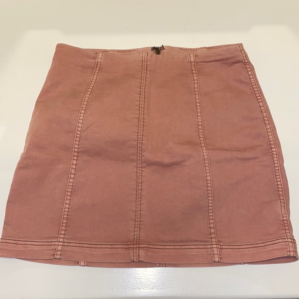 Free people burnt orange skirt